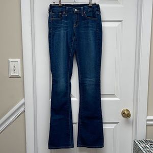 Lucky Brand Low Rise Flare Jean, Size 0 / 25